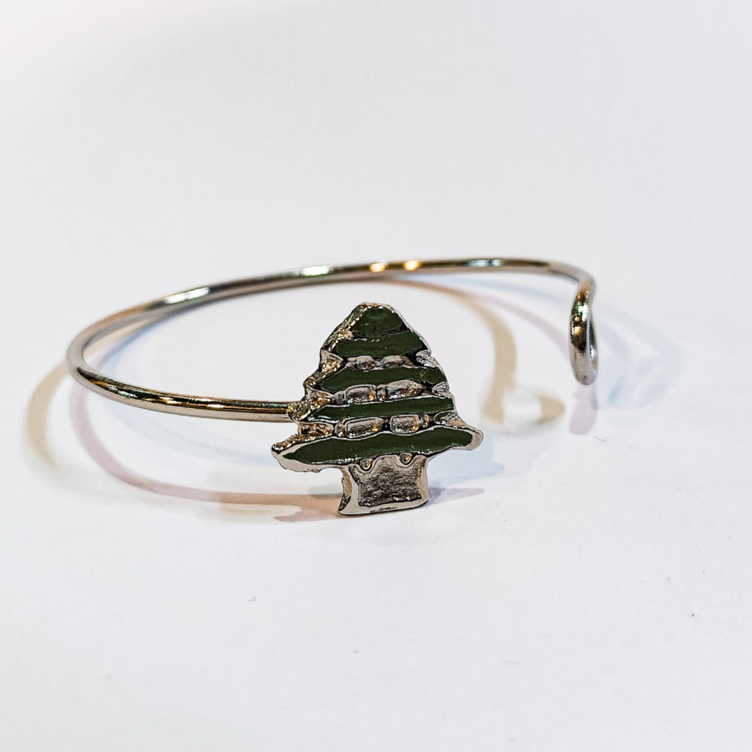 1000286108 Lebanese Cedar Bracelet – Handmade in Lebanon, Nickel Plated Brass 🇱🇧 - Image 1