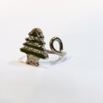 Lebanese Cedar Ring – Handmade in Lebanon, Nickel Plated Brass 🇱🇧
