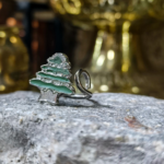 Lebanese Cedar Ring – Handmade in Lebanon, Nickel Plated Brass 🇱🇧 - Image 4