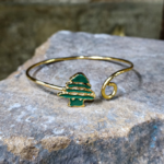 Lebanese Cedar Bracelet – Handmade in Lebanon, 21K Gold Plated Brass 🇱🇧 - Image 4