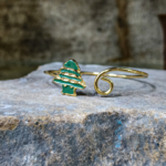 Lebanese Cedar Bracelet – Handmade in Lebanon, 21K Gold Plated Brass 🇱🇧 - Image 3