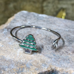 Lebanese Cedar Bracelet – Handmade in Lebanon, Nickel Plated  Brass 🇱🇧 - Image 3