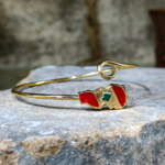 Lebanon Map Bracelet – Handmade in Lebanon, 21K Gold Plated  Brass 🇱🇧 - Image 2