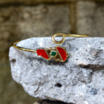 Lebanon Map Bracelet – Handmade in Lebanon, 21K Gold Plated  Brass 🇱🇧 - Image 4