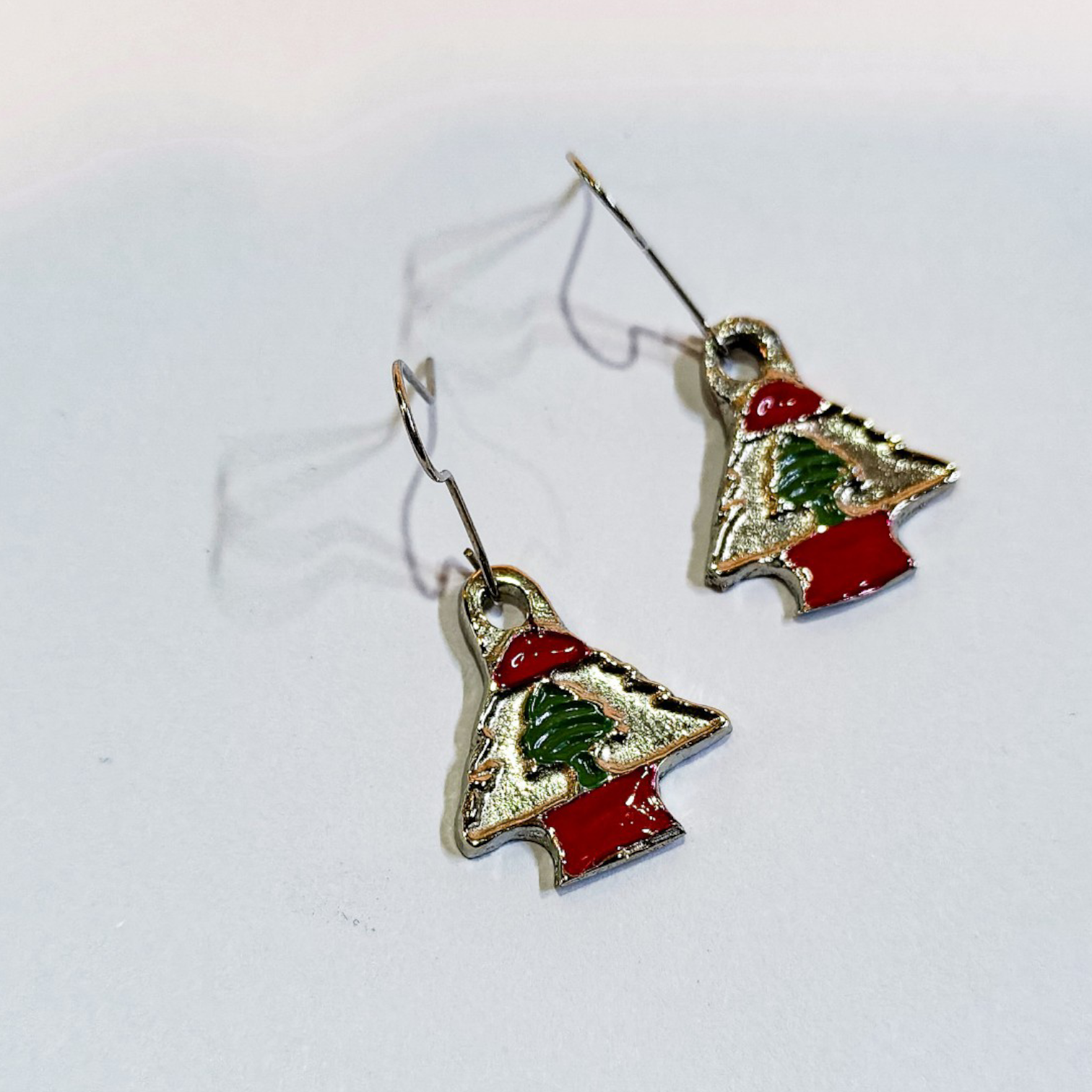 111 Lebanese Cedar Earrings – Handmade in Lebanon, 21K Gold Plated Yellow Brass 🇱🇧 - Image 1